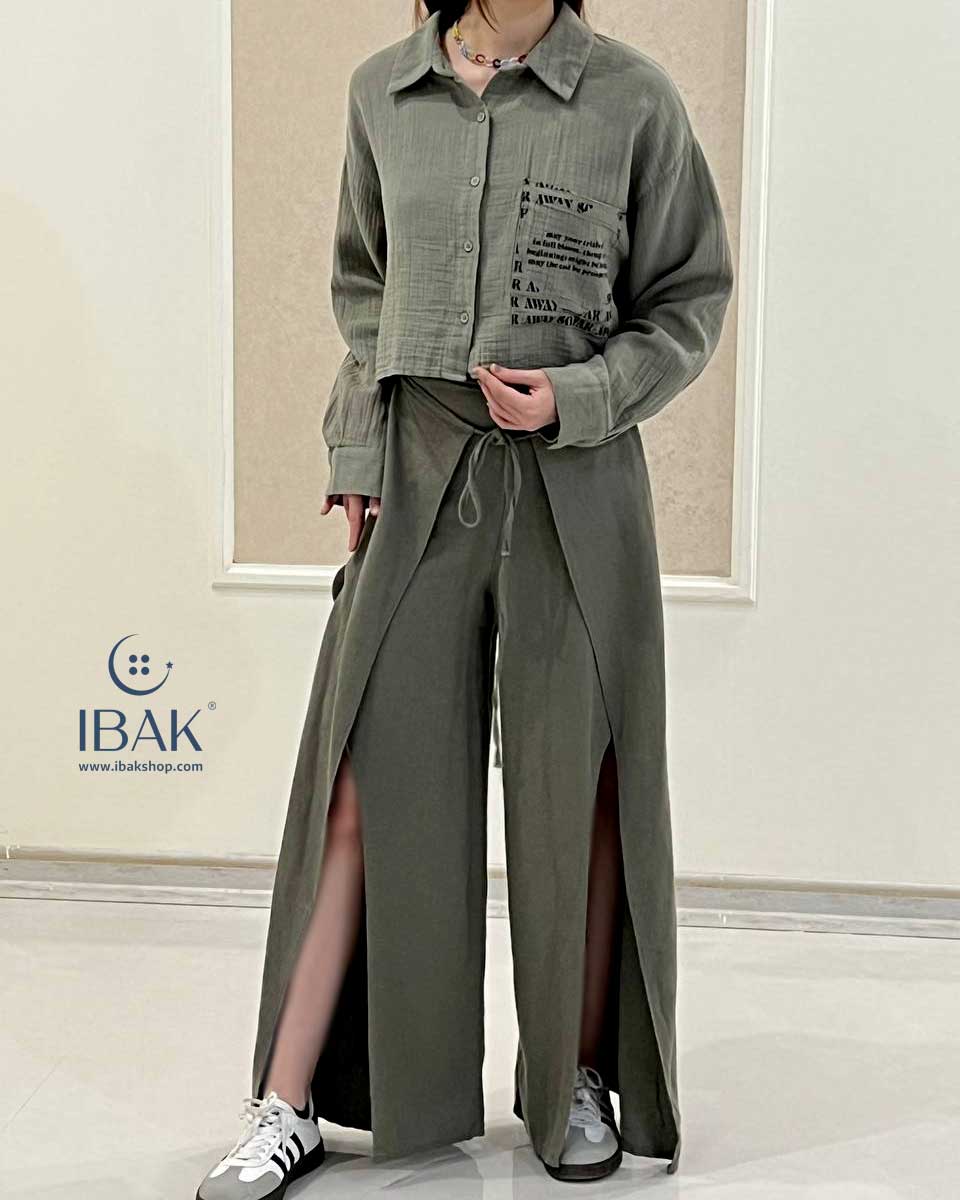 دامن شلواری زنانه گره ای QSA