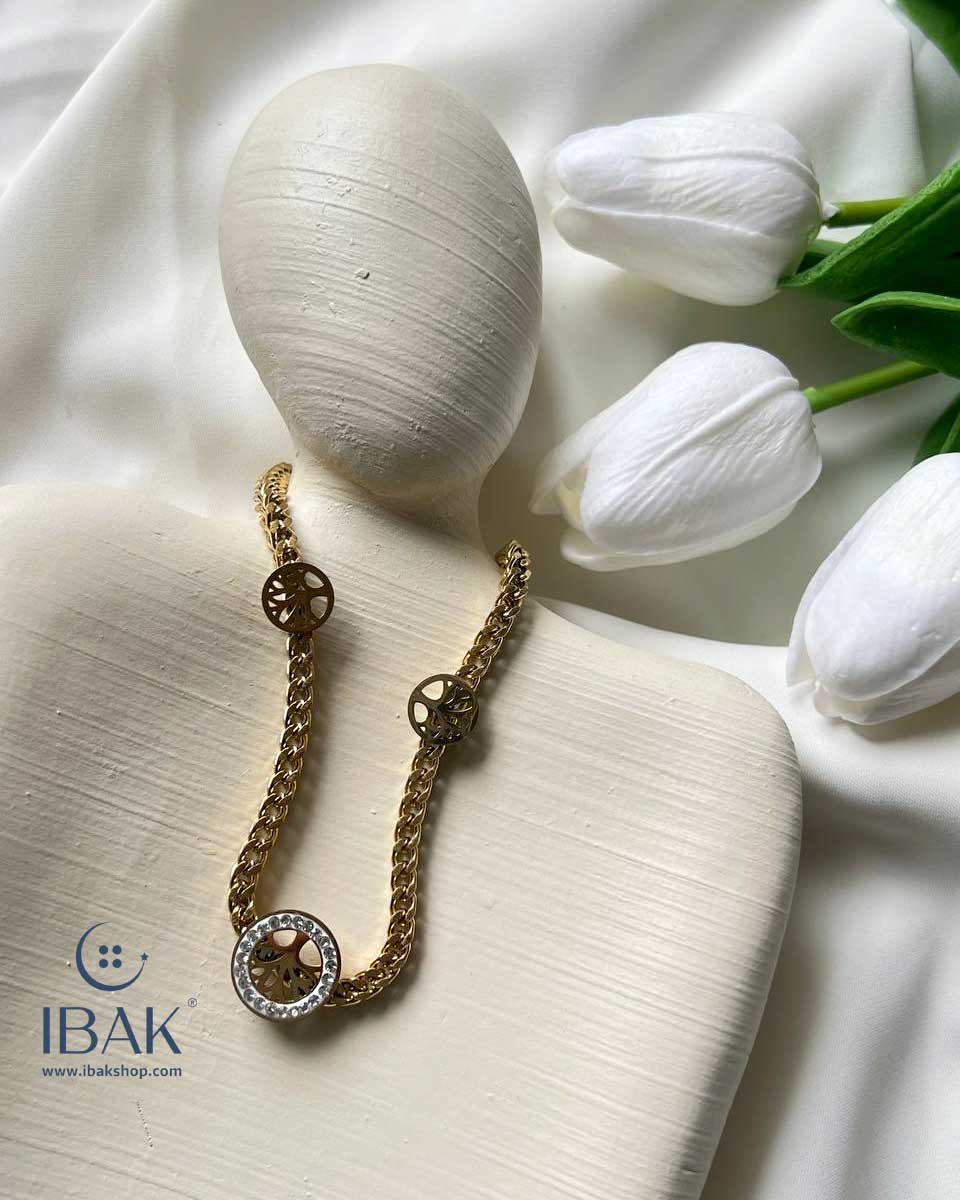 گردنبند کارتیر نگین درختی