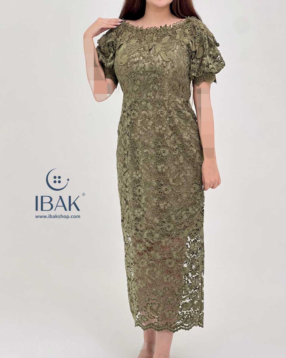 پیراهن زنانه بارسکی گیپور مخمل 166011 eliza