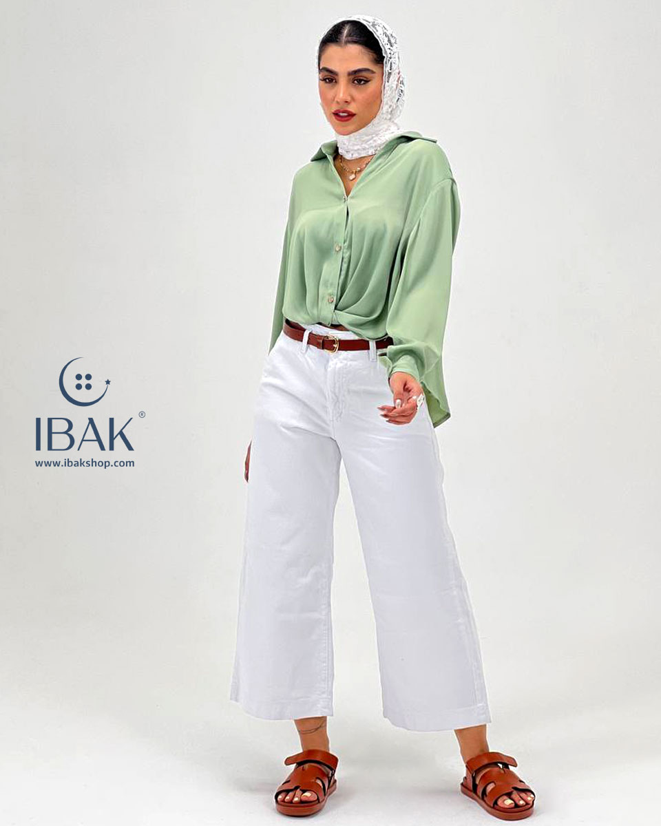 شومیز زنانه پشت بلند ترمه ibk