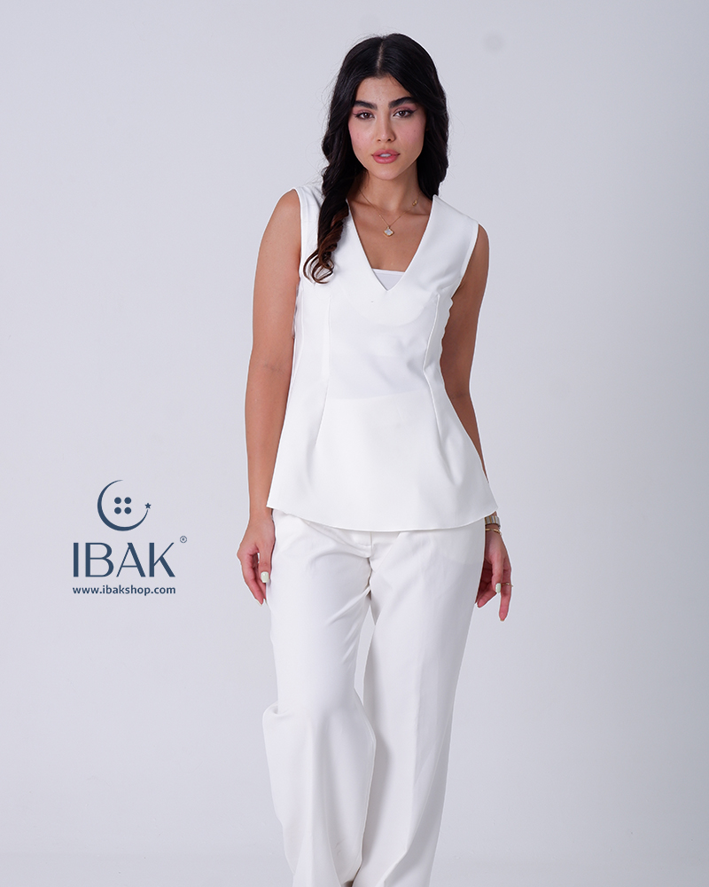 شومیز نیلوفری-ibak